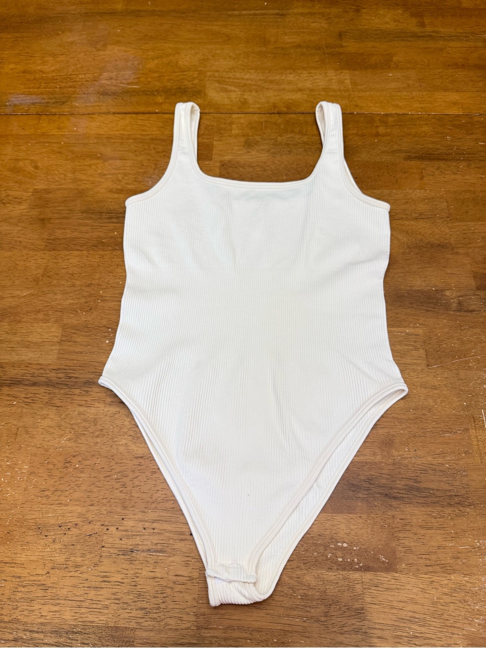OQQ ribbed body suit L